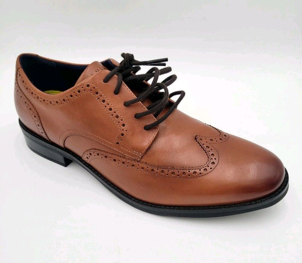 Cole Haan Grand+ Wingtip Oxford Dress Shoes British Tan C37330 Men's Size 11 NEW - Picture 4 of 7